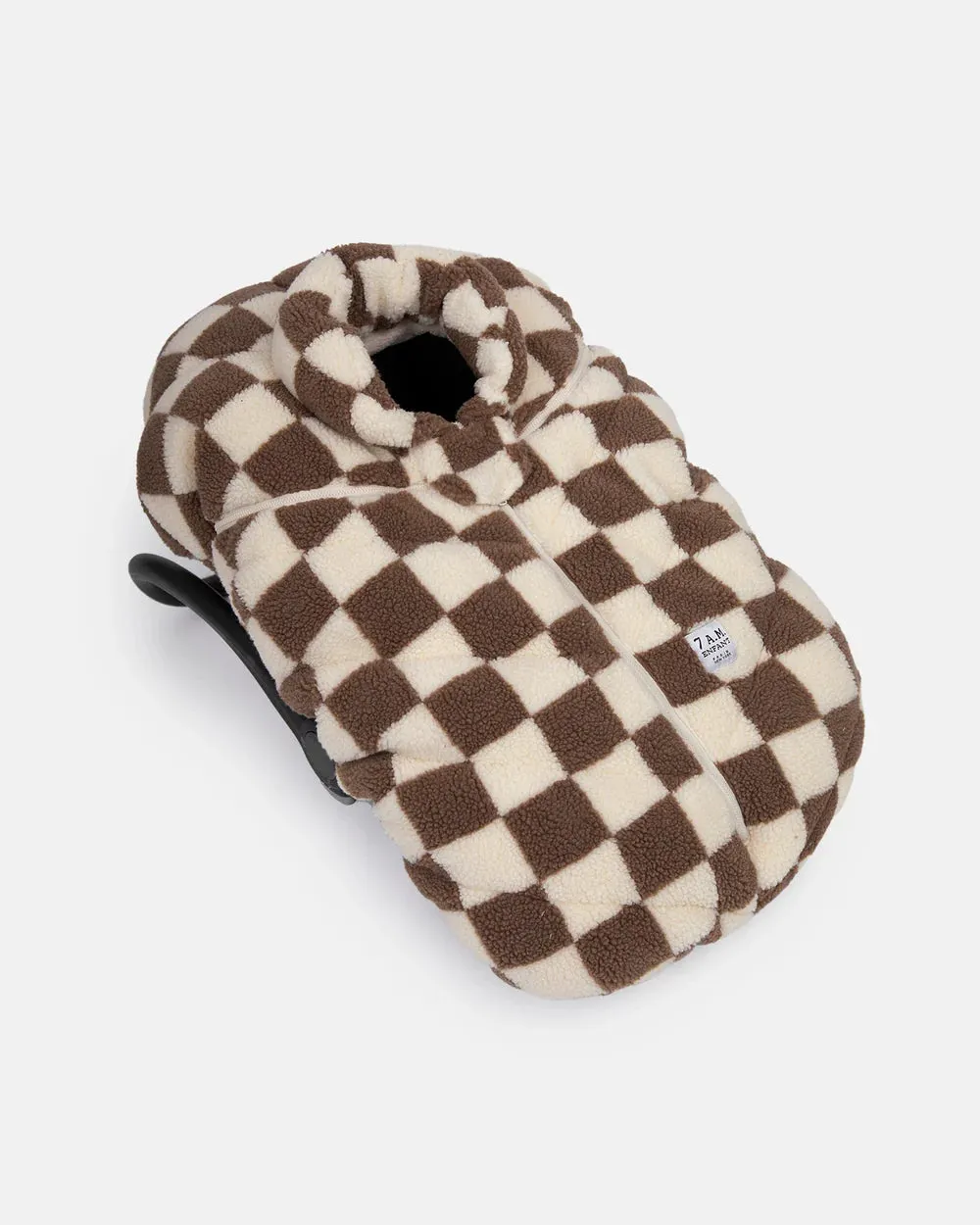 7 A.M. Car Seat Cover & Stroller Cocoon - Checker Berber