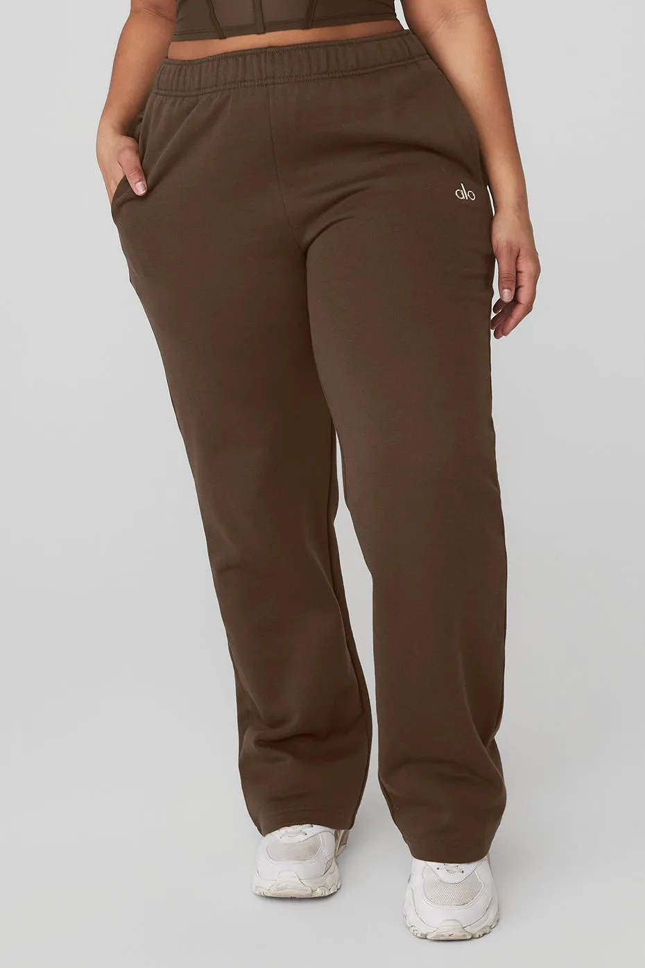 Accolade Straight Leg Sweatpant - Espresso