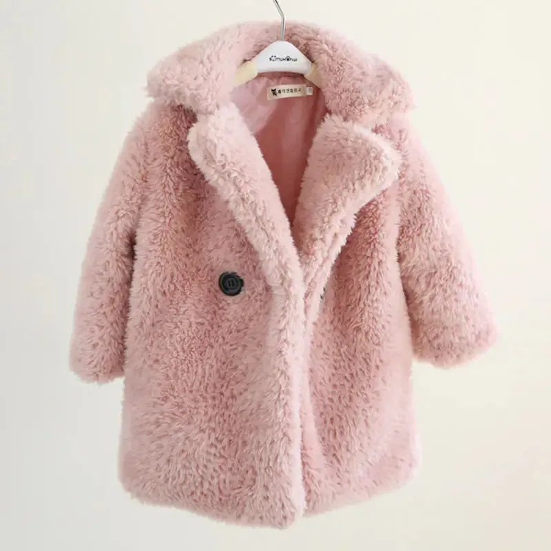 Big Kids Fur Coat In Autumn And Winter Coat