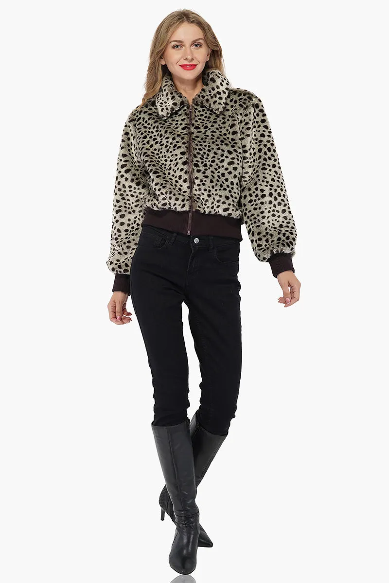 Cheetah Chic Bomber Jacket