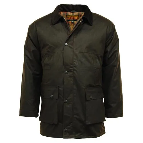 Game Classic Padded Wax Jacket up to 5XL - Durable, Weather Resistant & Stylish Outerwear