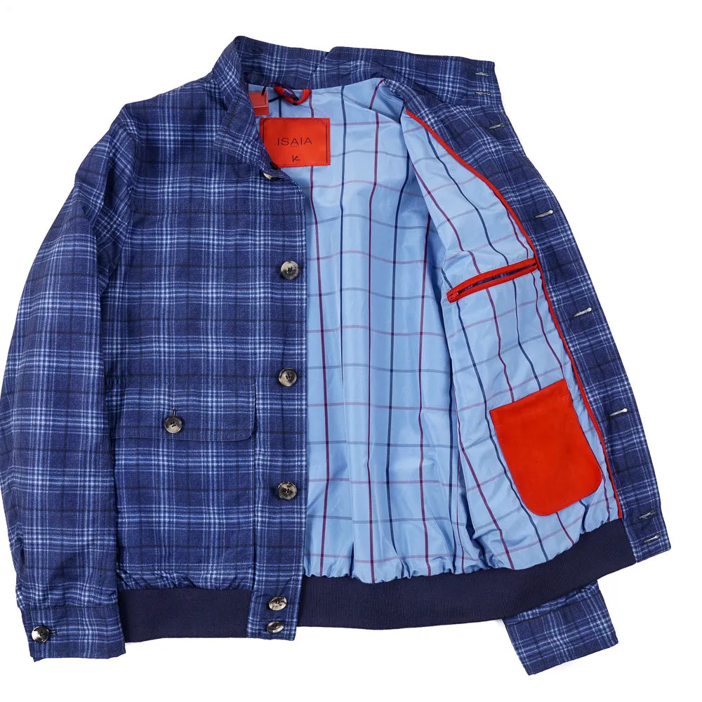 Isaia Lightweight Printed Bomber Jacket