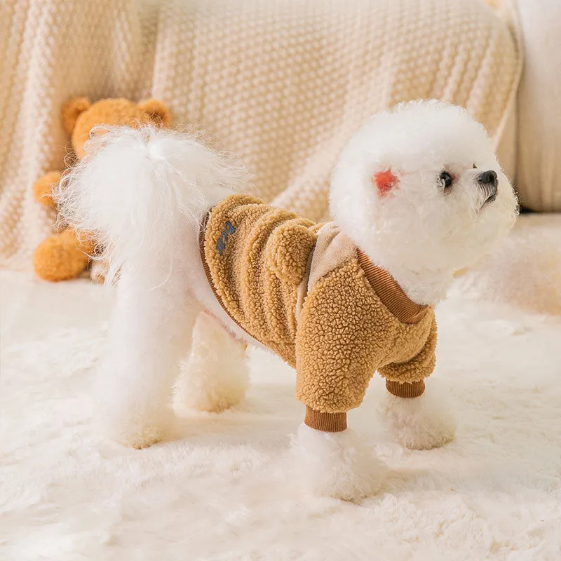 Light Warm Fleece Dog Winter Cloth _ Little Bear