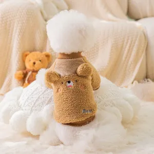 Light Warm Fleece Dog Winter Cloth _ Little Bear