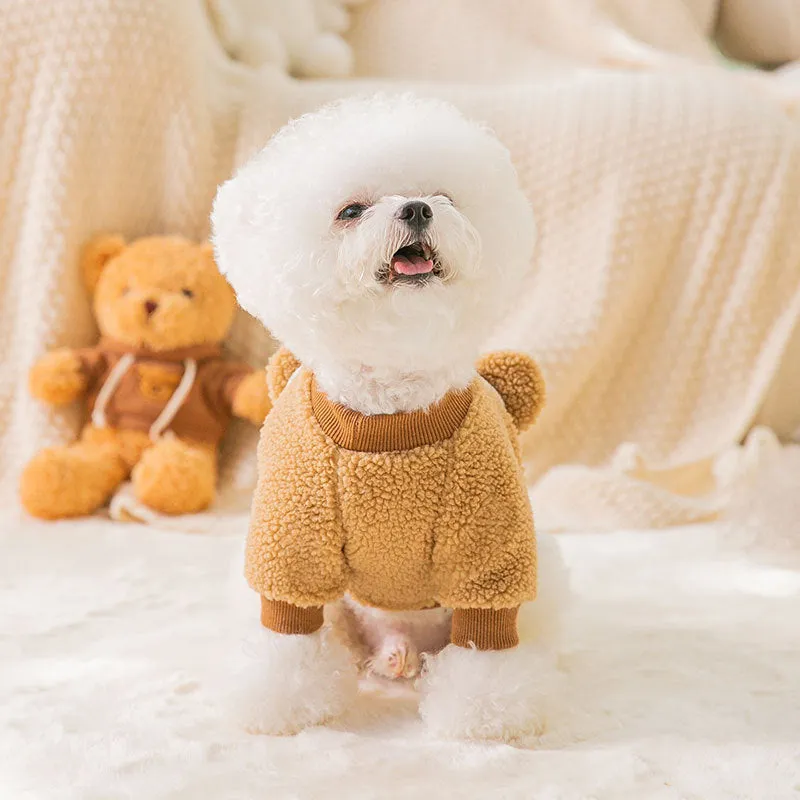 Light Warm Fleece Dog Winter Cloth _ Little Bear