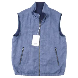 Manto Reversible Linen and Polyester Vest