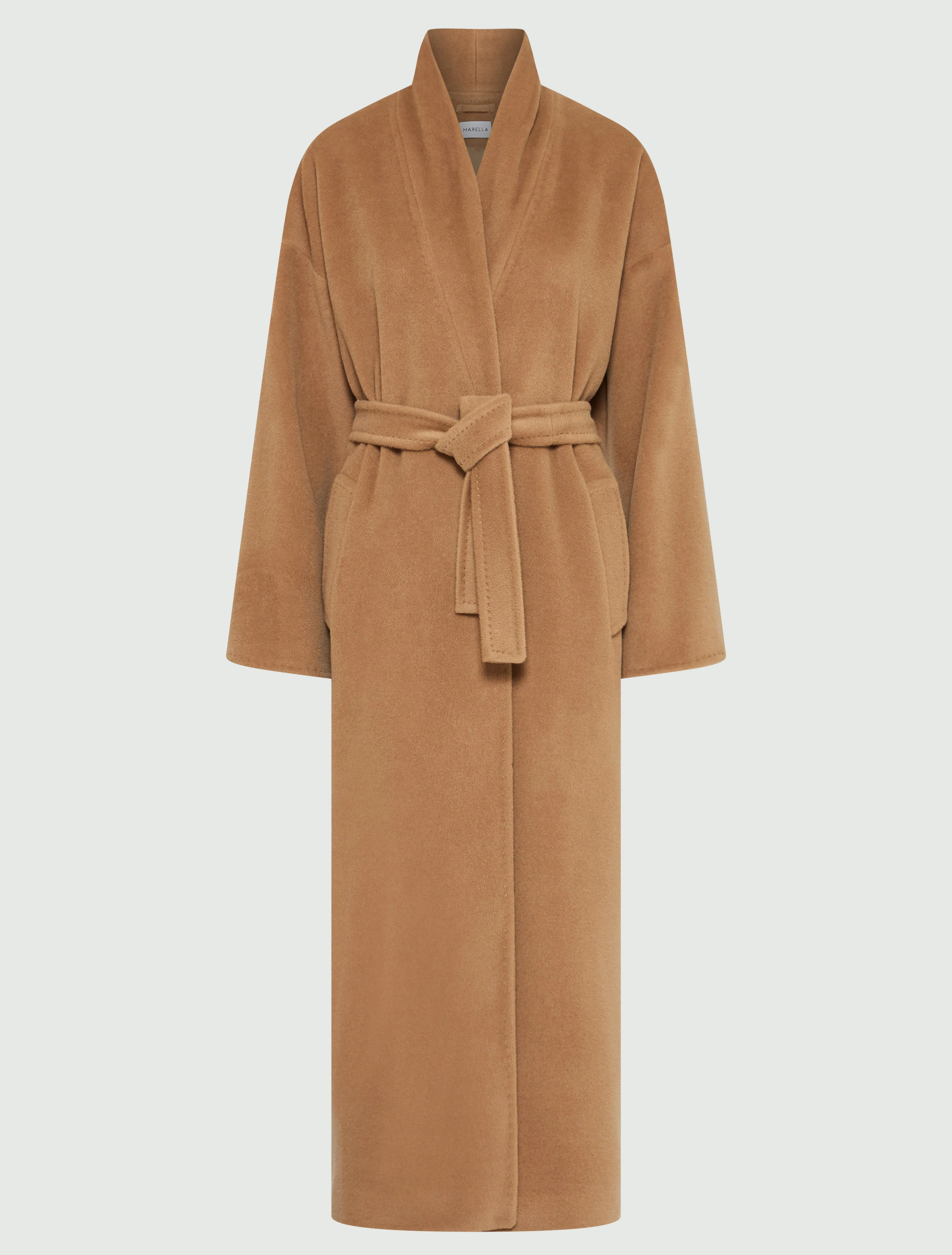 MARELLA Long Camel Coat