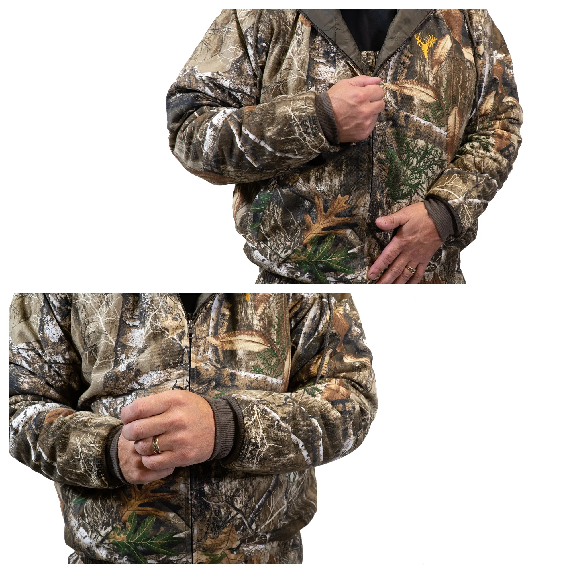 Men's Insulated Twill Camo Hunting Jacket