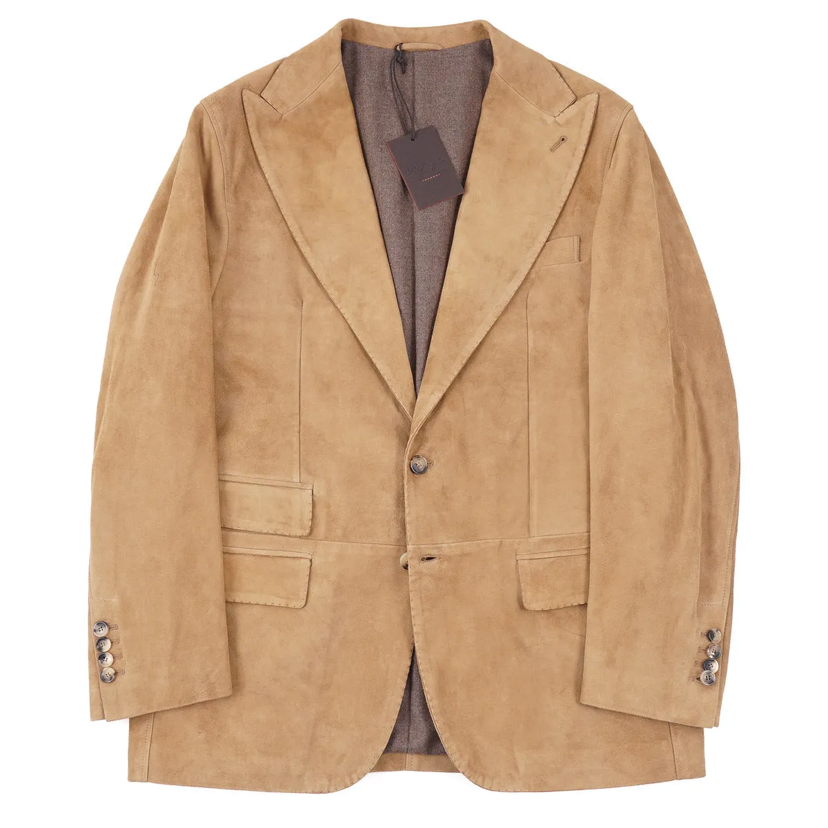 Rifugio Wool-Lined Lambskin Suede Blazer