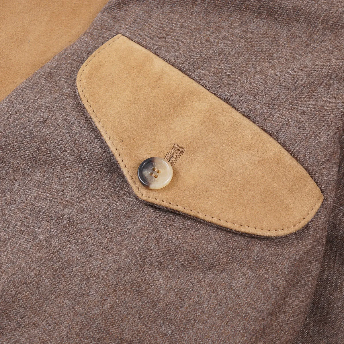 Rifugio Wool-Lined Lambskin Suede Blazer