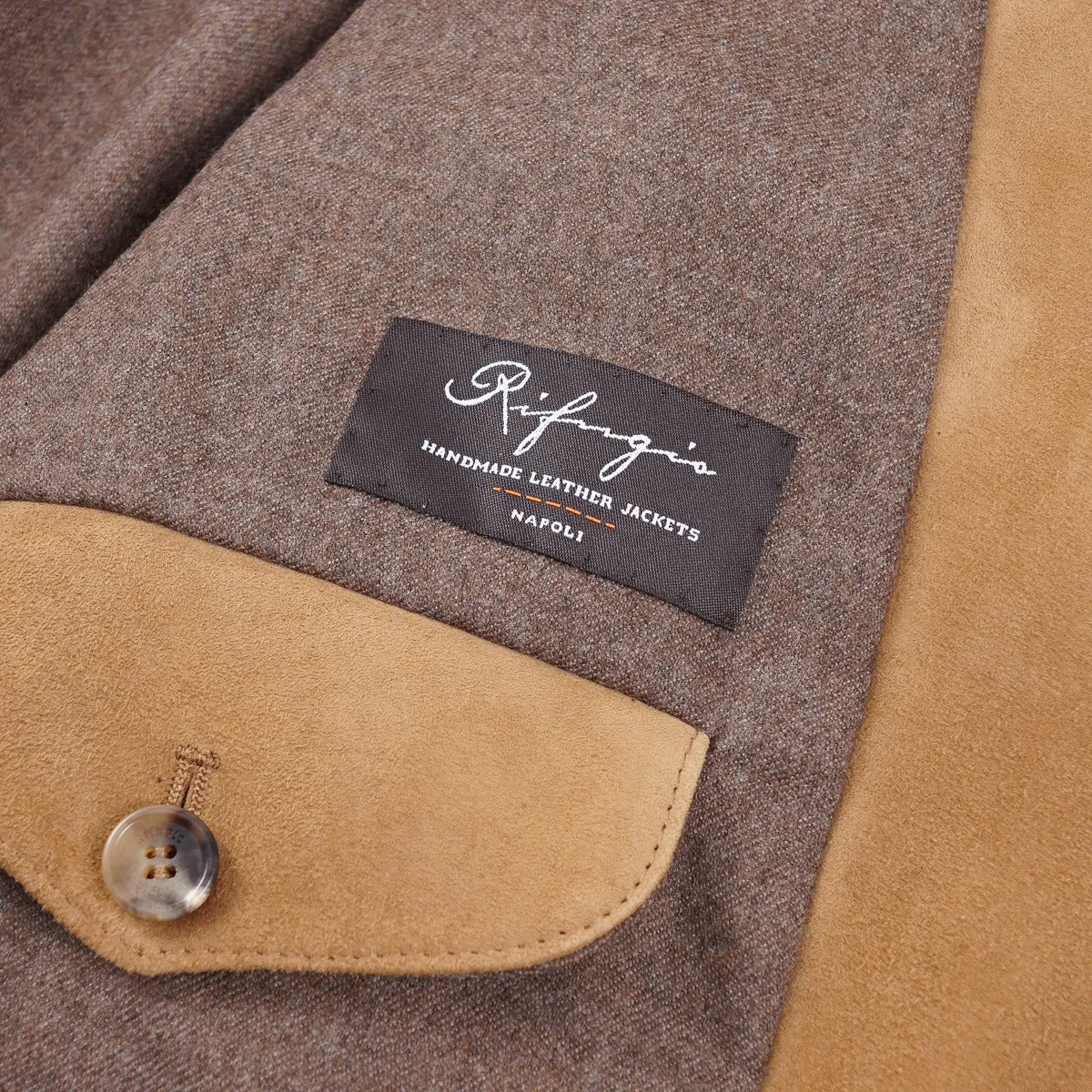 Rifugio Wool-Lined Lambskin Suede Blazer