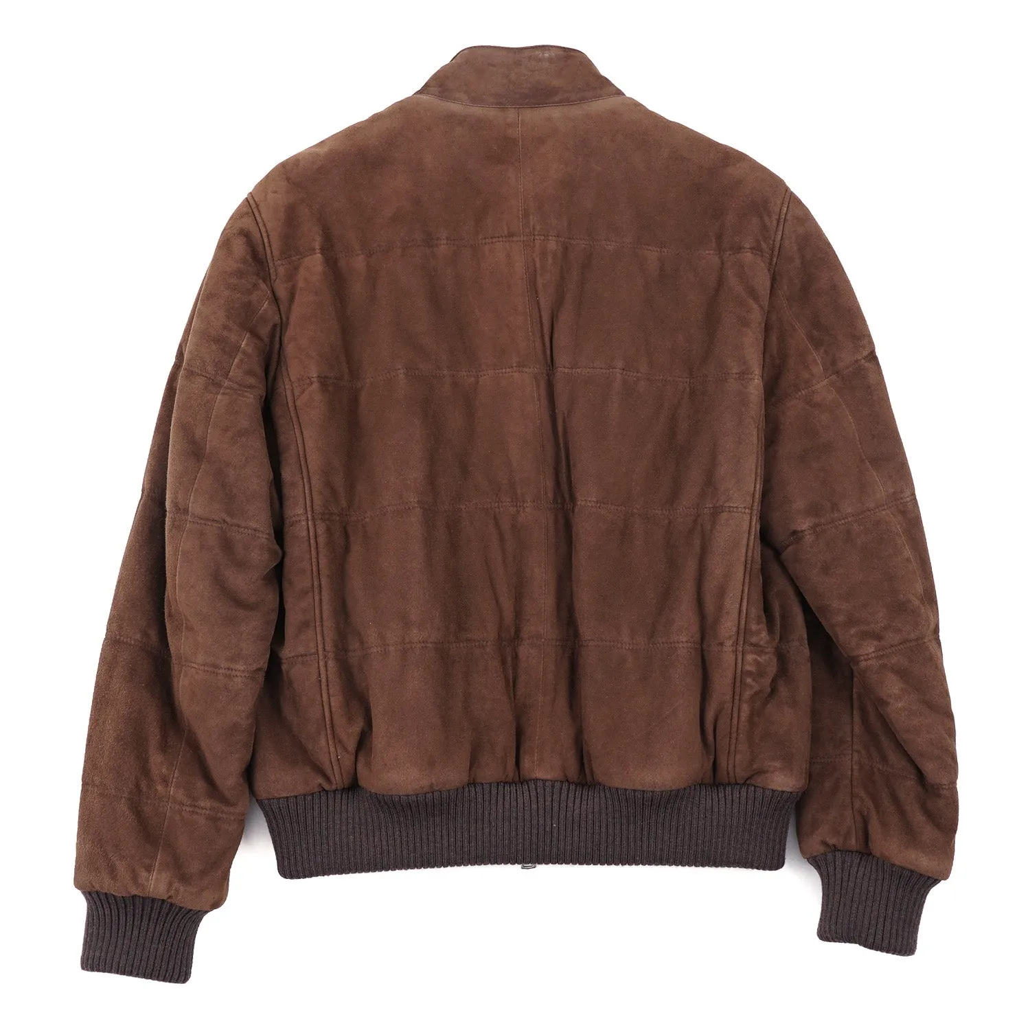 Rifugio Wool-Lined Quilted Suede Jacket