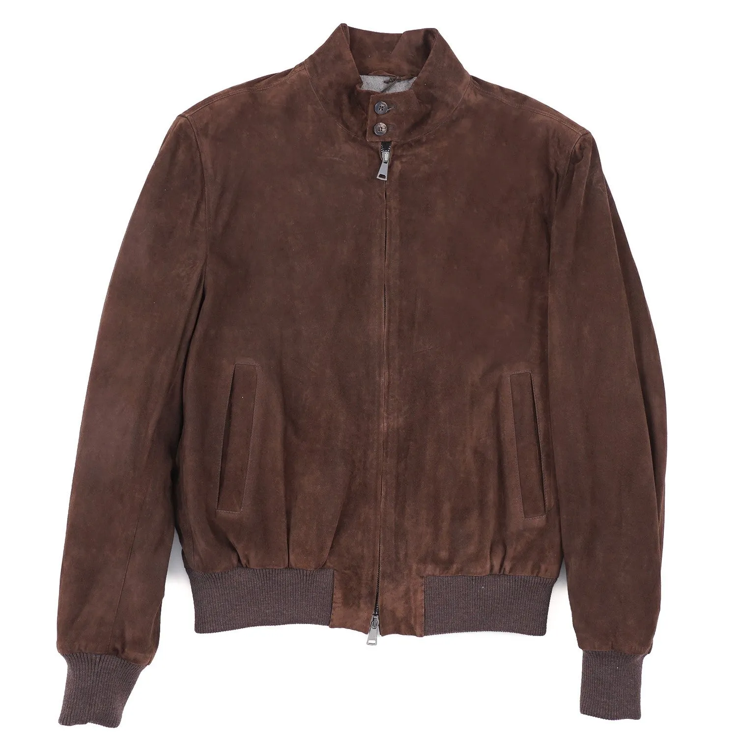 Rifugio Wool-Lined Suede Bomber Jacket