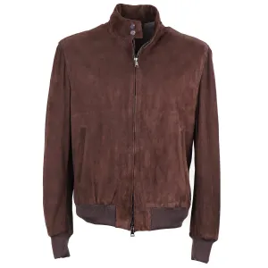 Rifugio Wool-Lined Suede Bomber Jacket