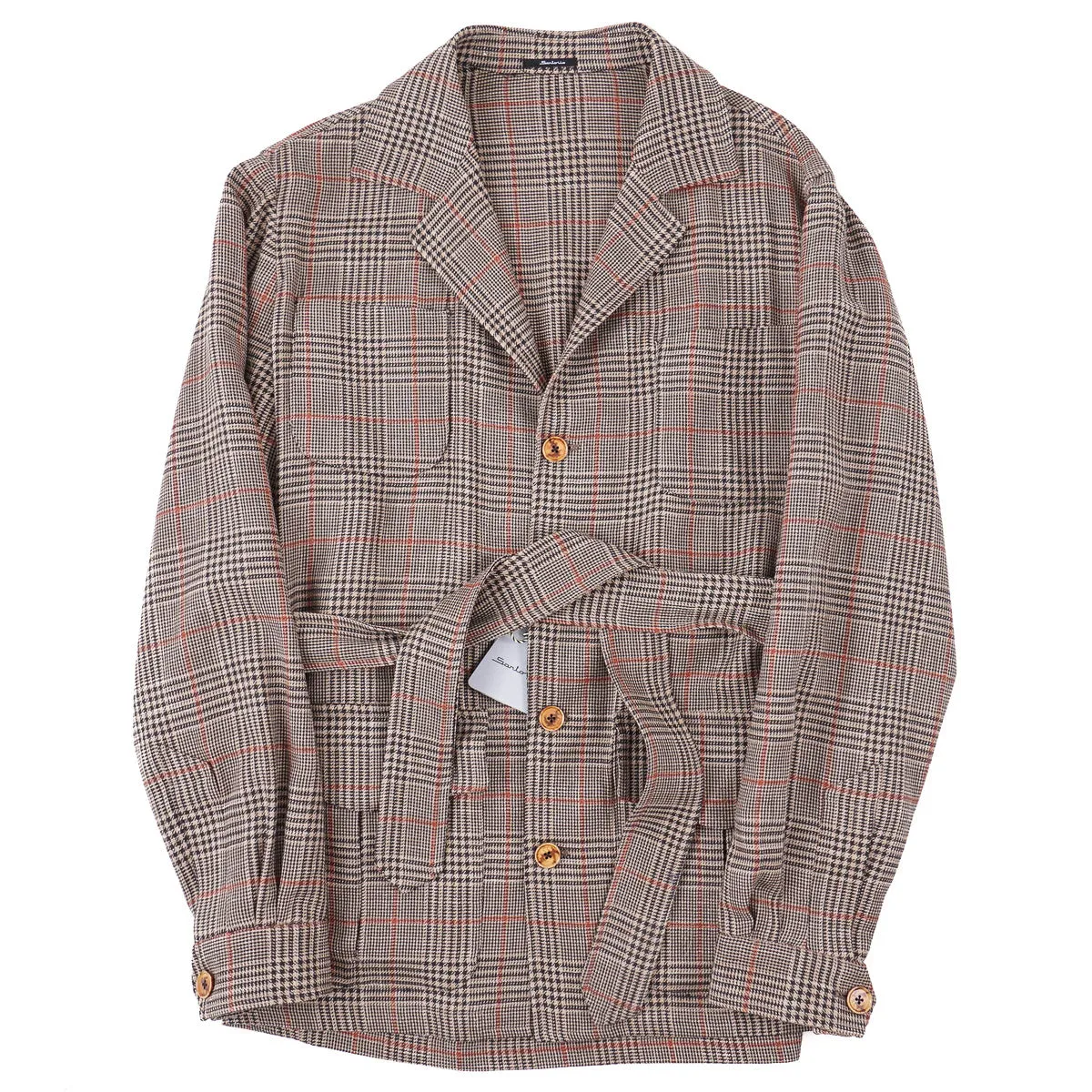 Sartorio Woven Wool-Silk-Linen Field Jacket