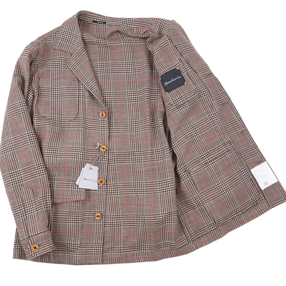 Sartorio Woven Wool-Silk-Linen Field Jacket