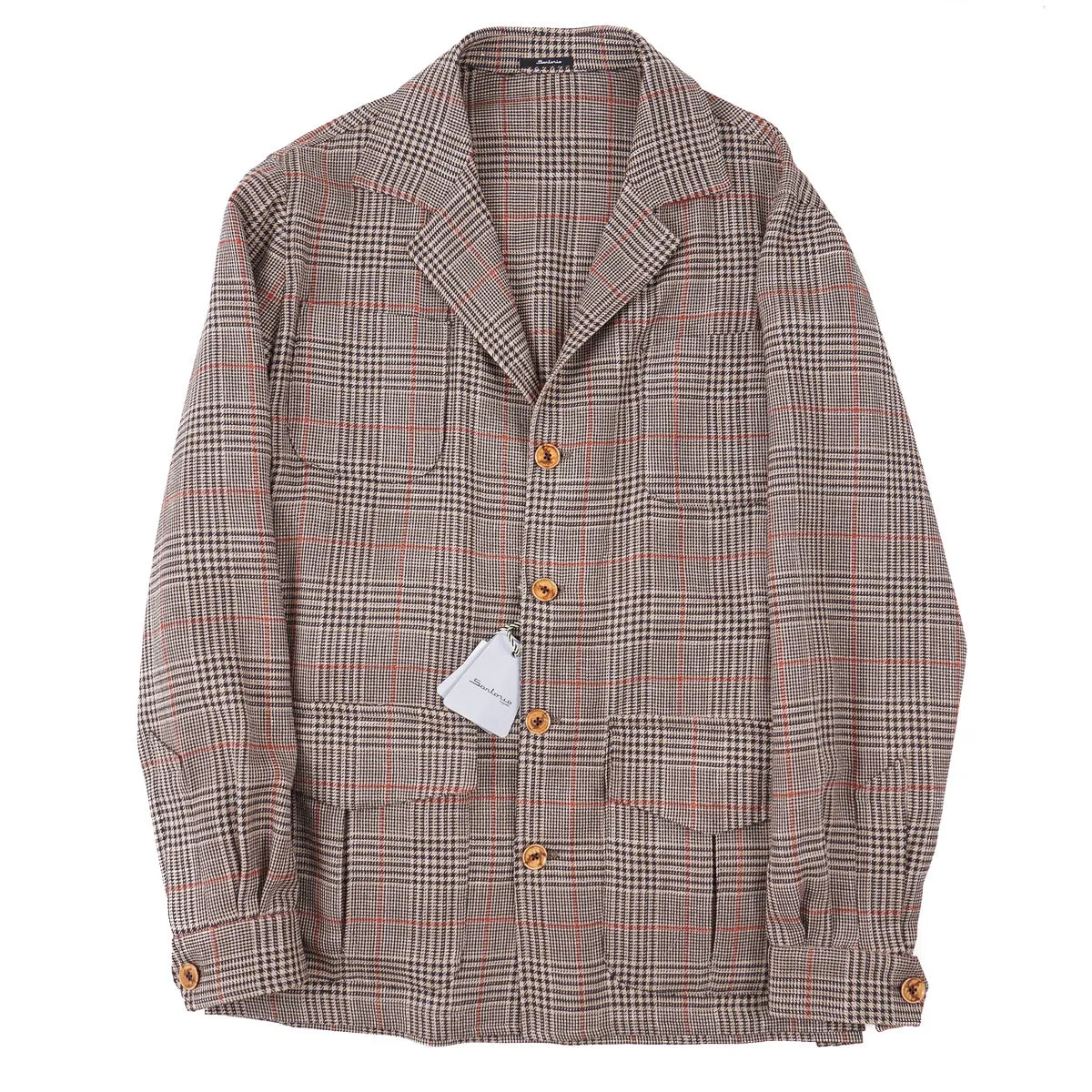 Sartorio Woven Wool-Silk-Linen Field Jacket