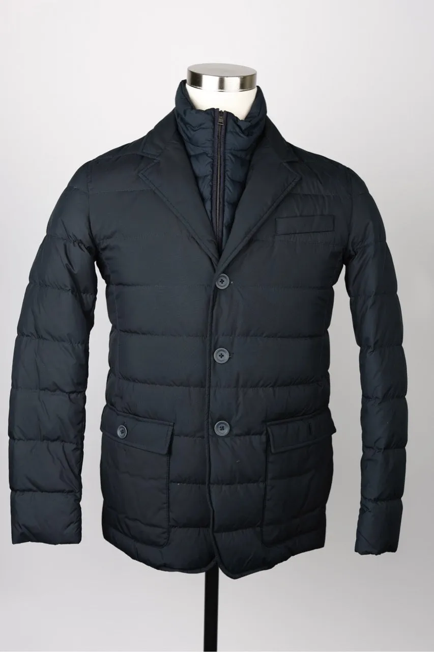 Short Puffer With Insert Jacket