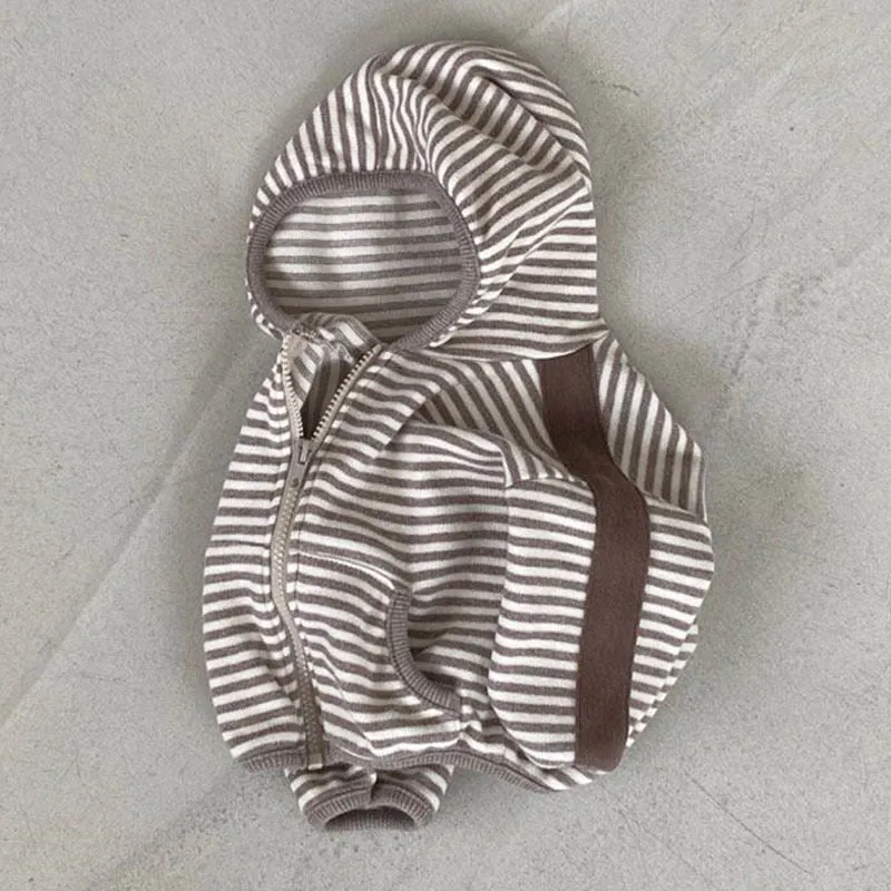 Striped Zip-Up Hoodie