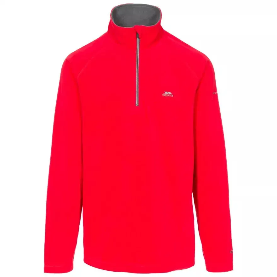 Trespass XXXL Red Blackford 1/2 Zip Mens Microfleece