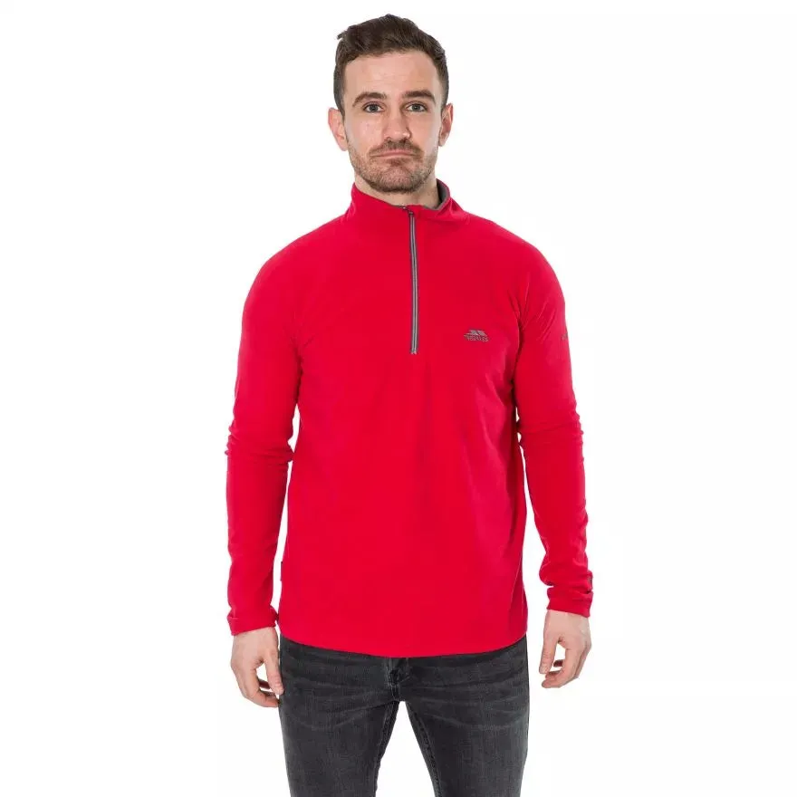 Trespass XXXL Red Blackford 1/2 Zip Mens Microfleece