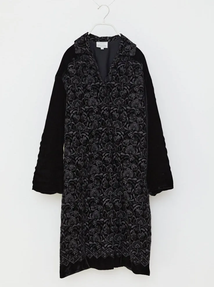 VELVET EMBROIDERY COAT