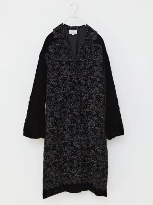 VELVET EMBROIDERY COAT