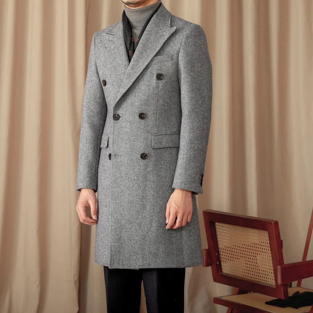 Winter double breated wool coat