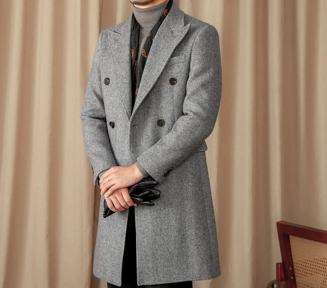 Winter double breated wool coat