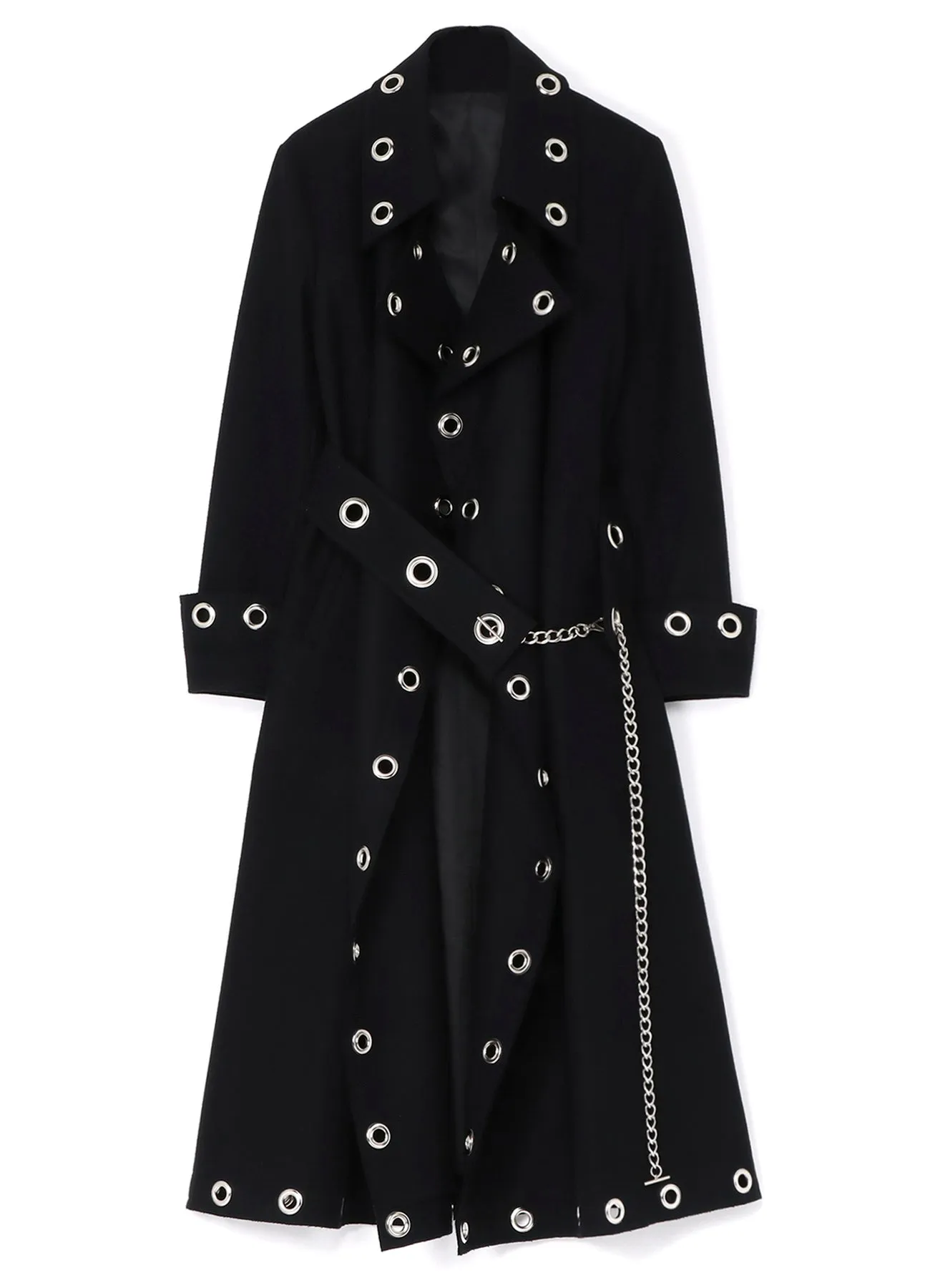 W/Melton eyelet coat