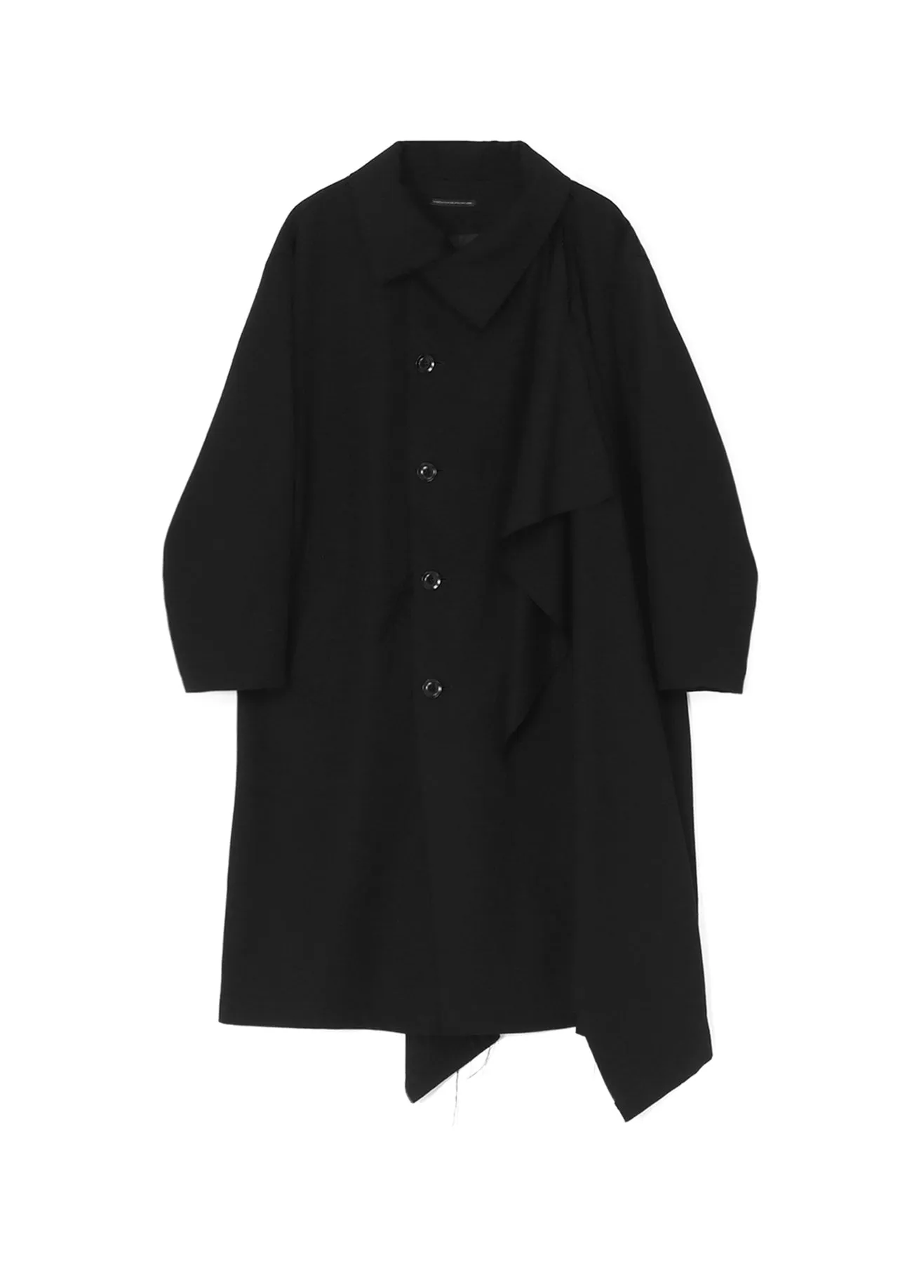 WOOL GABARDINE LEFT FLAP PANEL COAT